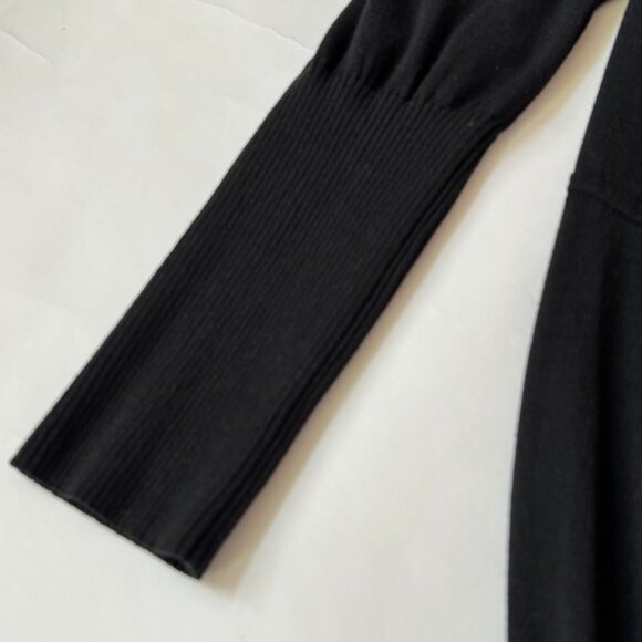 Annette Gortz Women XL Black Long Button Sweater Duster Lagenlook Artsy Cardigan - Picture 7 of 13